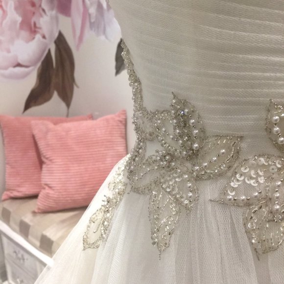 BLUE BRIDE WEDDING GOWN! - Picture 5 of 8